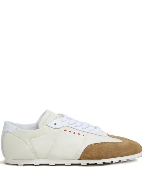 Marni Softy Soccer suede-detail sneakers - White - zdjęcie produktu nr 1