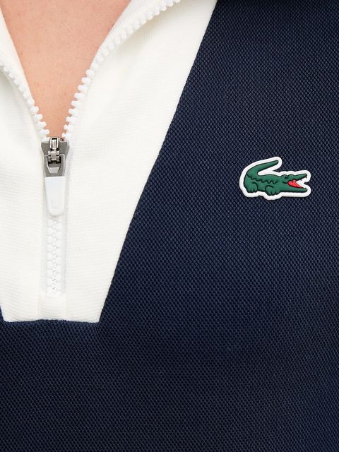 Lacoste bluza damska kolor granatowy z aplikacją SF8634