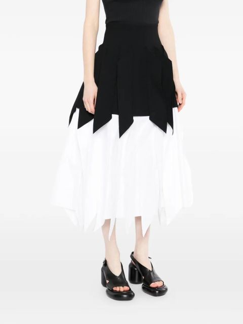 A.W.A.K.E. Mode poplin skirt - White