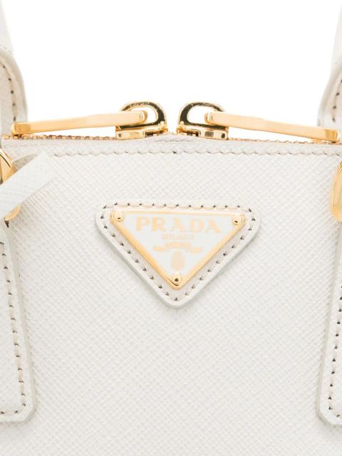 Prada top-handle zip-top tote bag - Neutrals