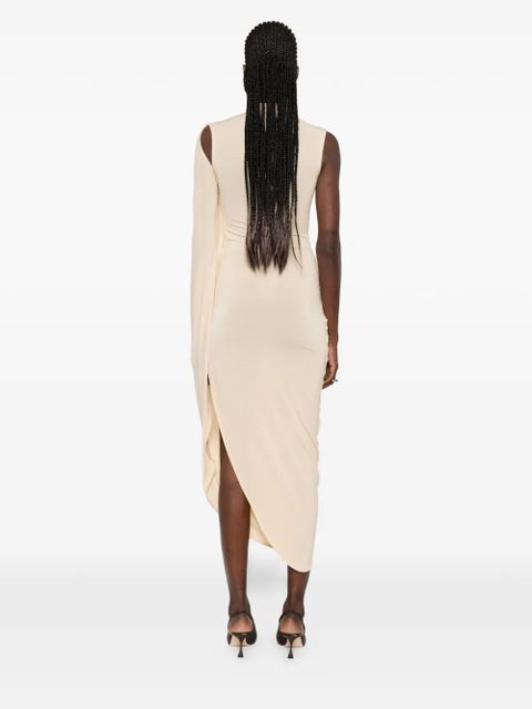 Jean Paul Gaultier panelled midi dress - Neutrals