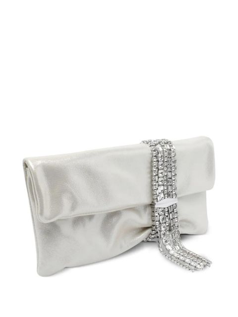 Jimmy Choo medium Zandra crystal-embellished clutch bag - Neutrals - zdjęcie produktu nr 2