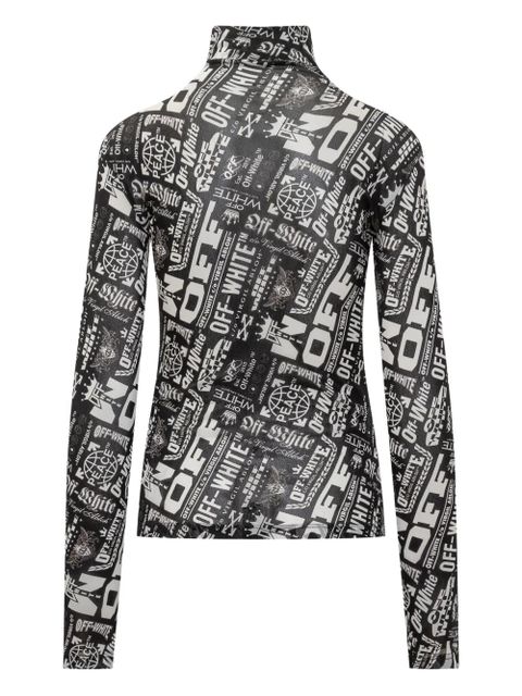 Off-White multilogo long-sleeve top - Black - zdjęcie produktu nr 2