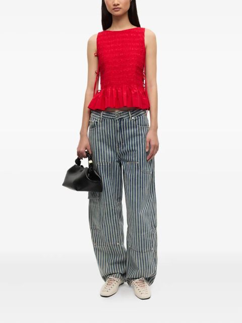 GANNI striped jeans - Blue