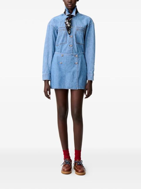 Claudie Pierlot button shorts - Blue - zdjęcie produktu nr 2