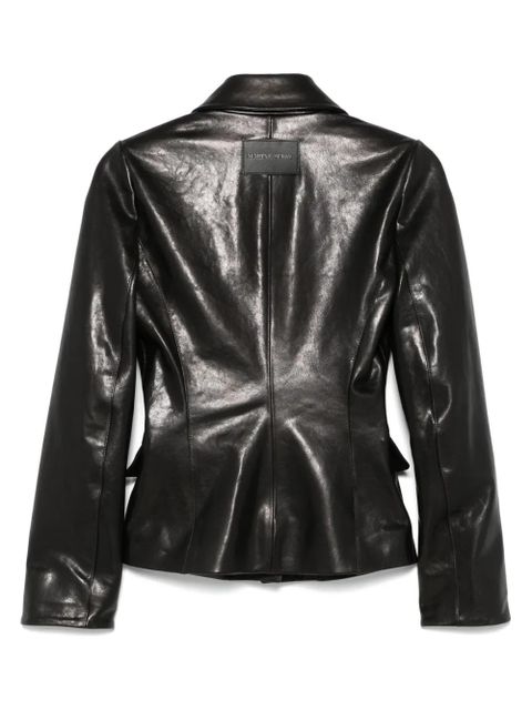 Marine Serre leather jacket - Black - zdjęcie produktu nr 2