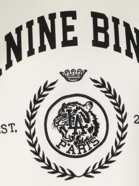 ANINE BING embroidered graphic sweatshirt - White