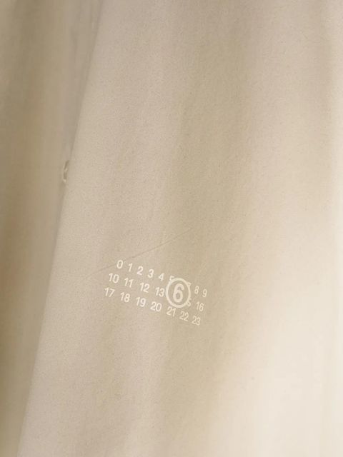 MM6 Maison Margiela polo-collar asymmetric dress - Neutrals