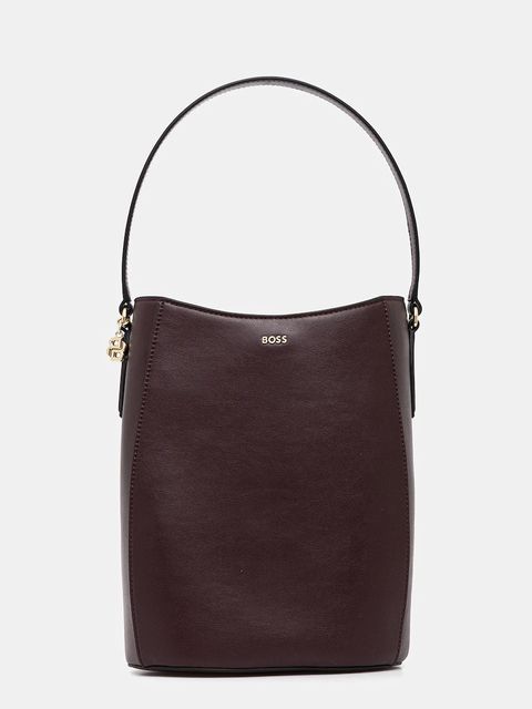 BOSS torebka skórzana kolor fioletowy 50552149 - zdjęcie produktu nr 1
