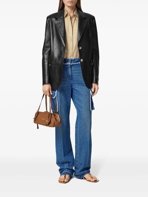 Versace single-breasted blazer - Black