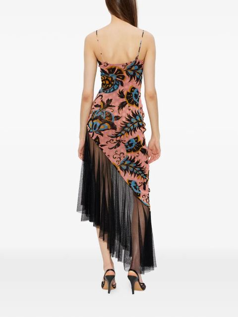ETRO floral-print asymmetric dress - Pink
