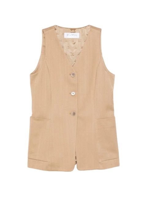 Max Mara Mxmfalla cotton vest - Neutrals - zdjęcie produktu nr 1