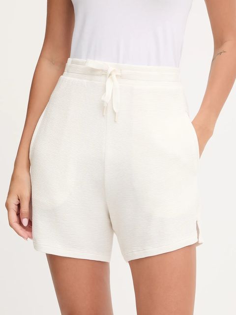 BOSS szorty damskie kolor biały gładkie high waist 50545617 - zdjęcie produktu nr 1