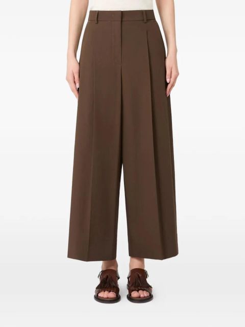 Weekend Max Mara pleated wide-leg trousers - Brown - zdjęcie produktu nr 2