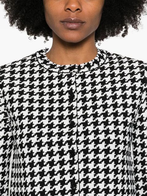 Alexander McQueen houndstooth-pattern jacket - Black