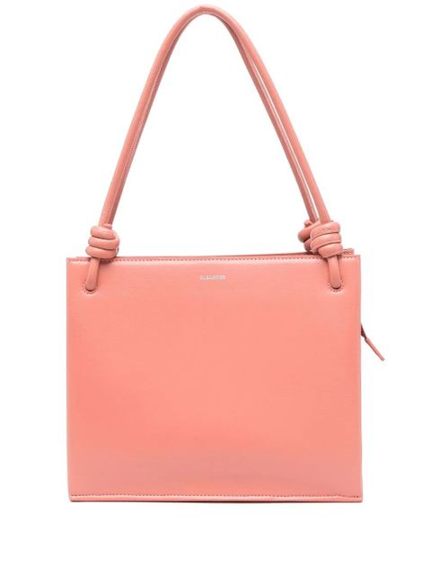 Jil Sander knot-detail leather tote bag - Pink - zdjęcie produktu nr 1