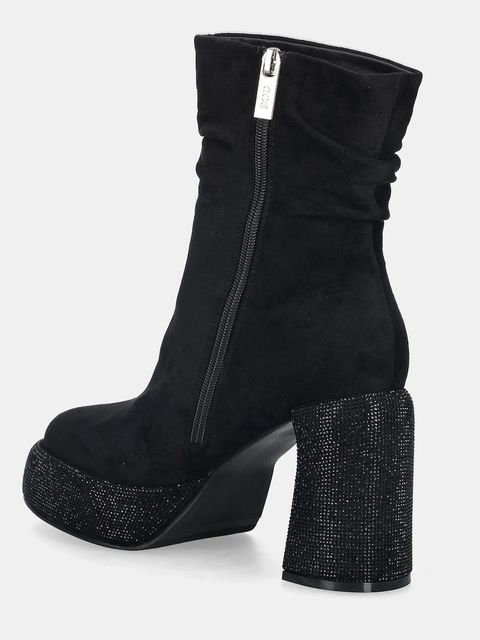 GOE botki damskie kolor czarny na słupku SS2N4202 BLACK - zdjęcie produktu nr 2