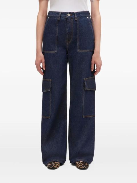 GANNI pocket-detail jeans - Blue