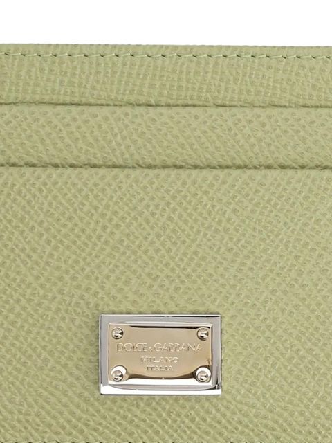 Dolce & Gabbana plaque-logo card holder - Green - zdjęcie produktu nr 2