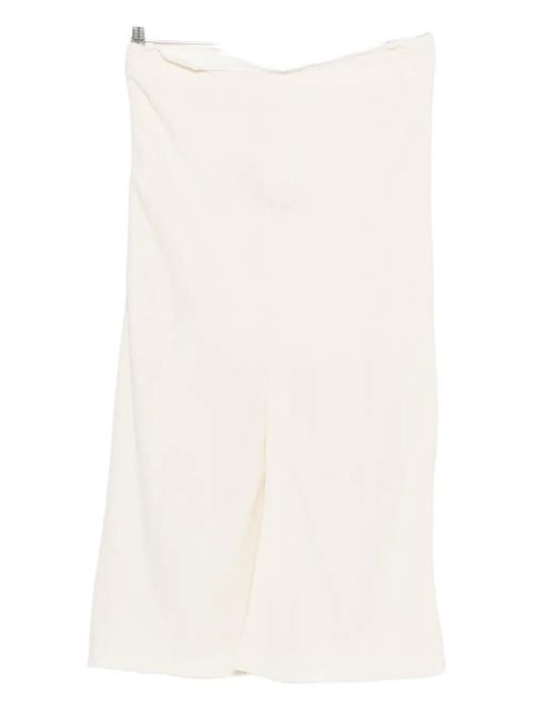 AMI Paris split-front skirt - Neutrals