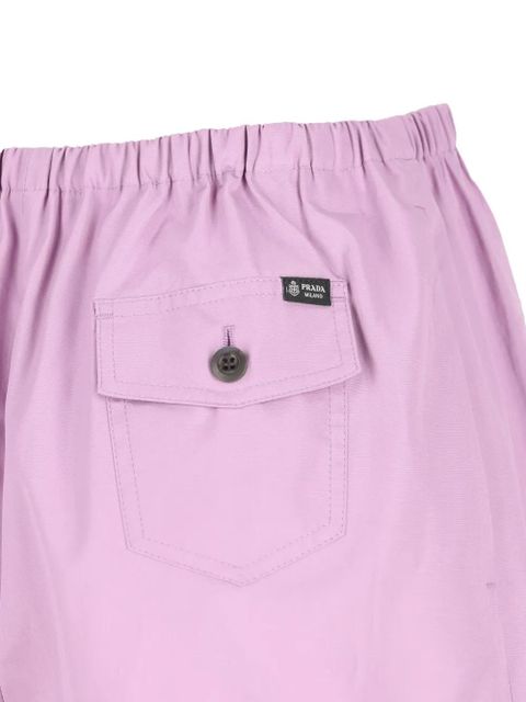 Prada elastic-waist shorts - Purple