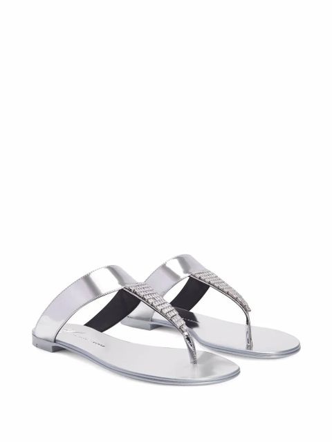 Giuseppe Zanotti Cleta crystal-embellished sandals - Silver