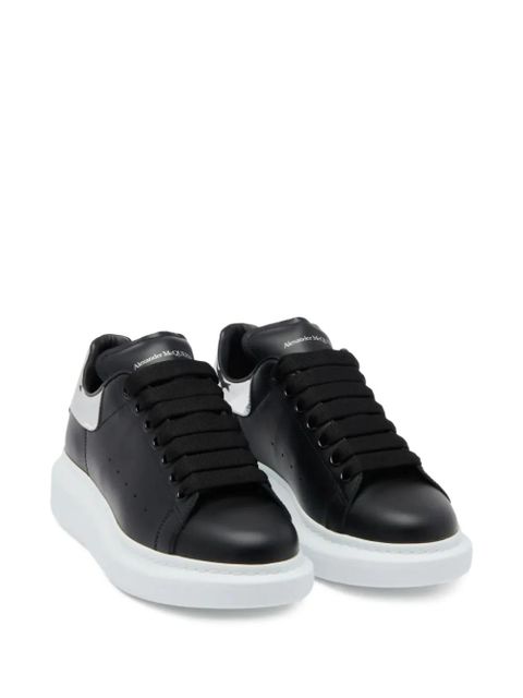 Alexander McQueen Oversized leather sneakers - Black - zdjęcie produktu nr 2