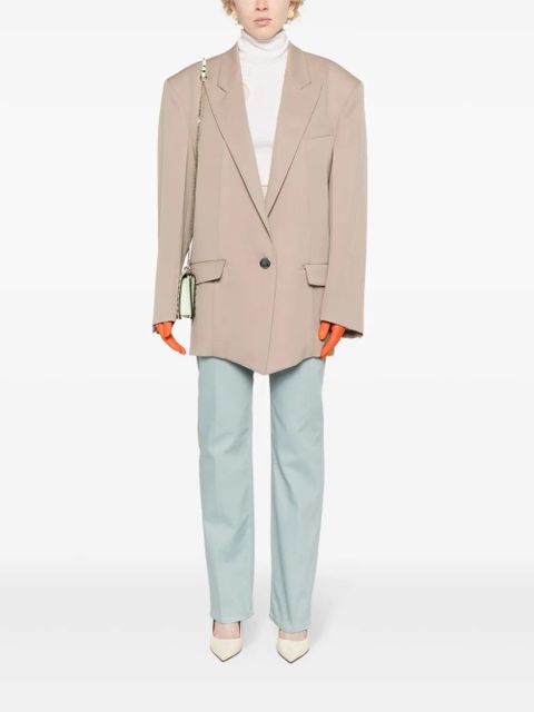 FENDI high-rise straight-leg jeans - Blue