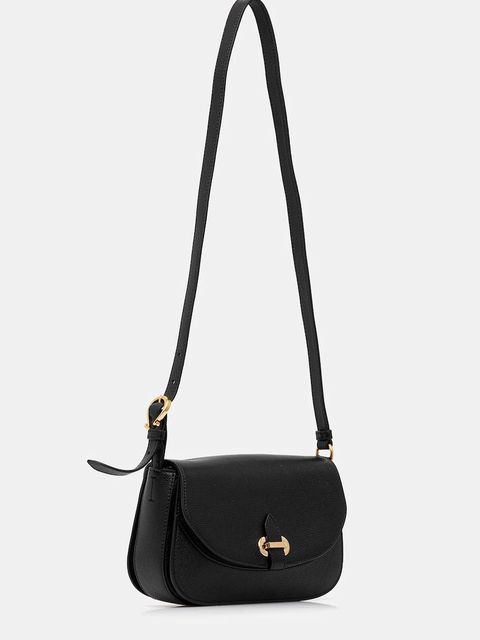 Pollini torebka skórzana kolor czarny PC4404PP0N QC0 - zdjęcie produktu nr 2