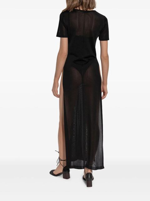 LEMAIRE side-slits maxi dress - Black