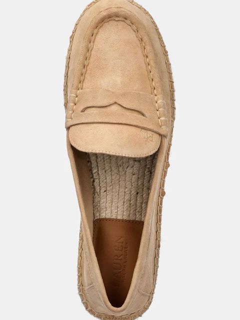 Lauren Ralph Lauren espadryle zamszowe Luize Loafer kolor beżowy 802953958007 - zdjęcie produktu nr 2