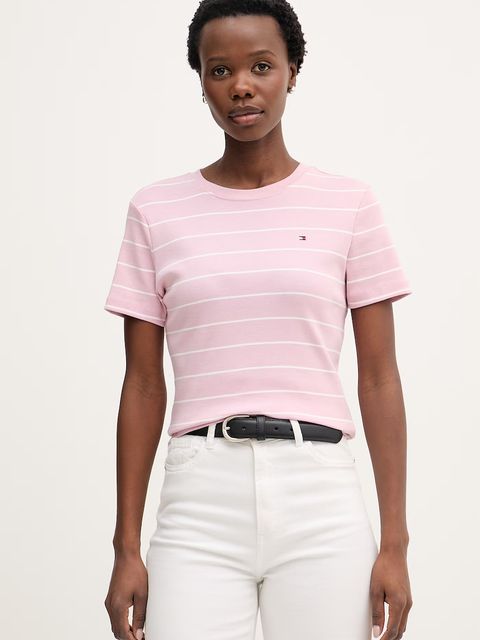 Tommy Hilfiger t-shirt damski bawełniany - zdjęcie produktu nr 2