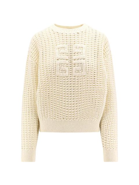 Givenchy open-knit 4g motif sweater - White - zdjęcie produktu nr 1