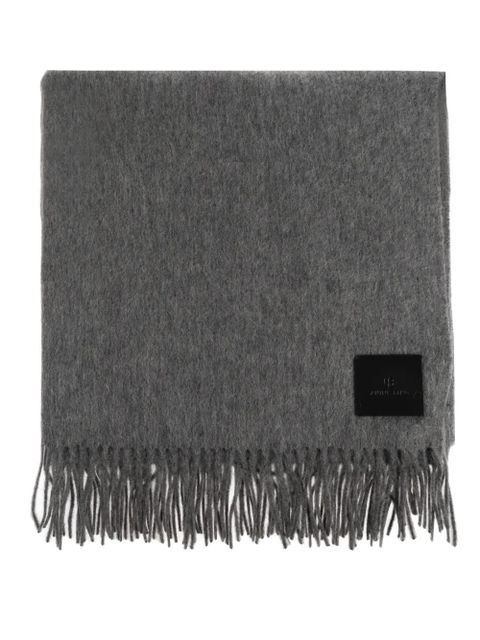 ANINE BING fringed wool scarf - Grey - zdjęcie produktu nr 1