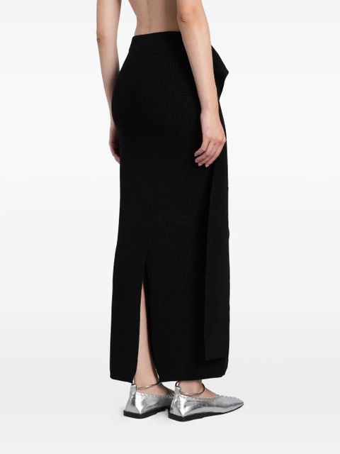 ENTIRE STUDIOS layered draped skirt - Black