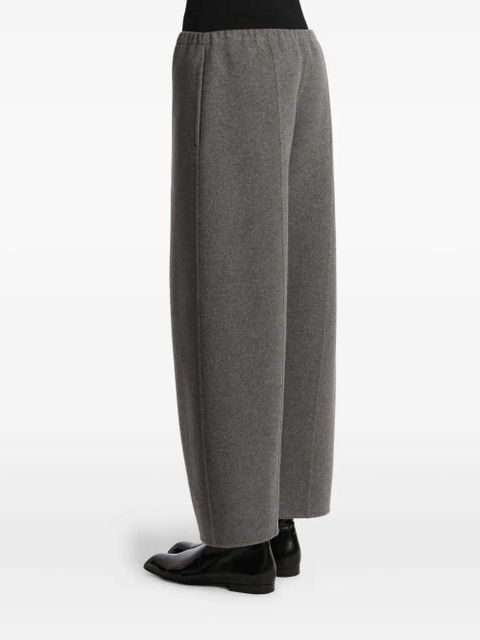 KHAITE elastic-waist panelled trousers - Grey
