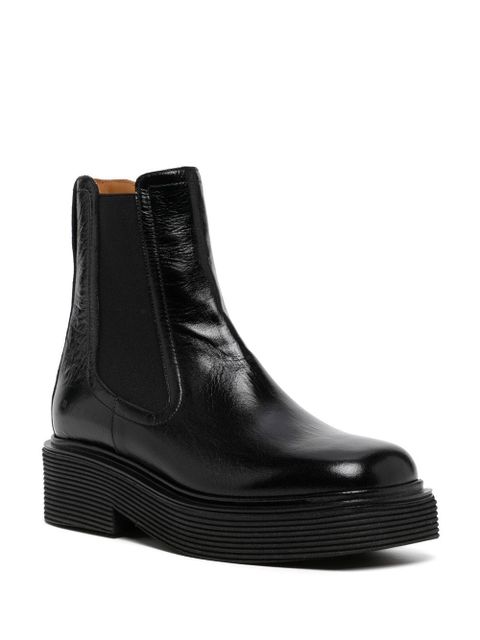Marni ridged-sole Chelsea boots - Black - zdjęcie produktu nr 2