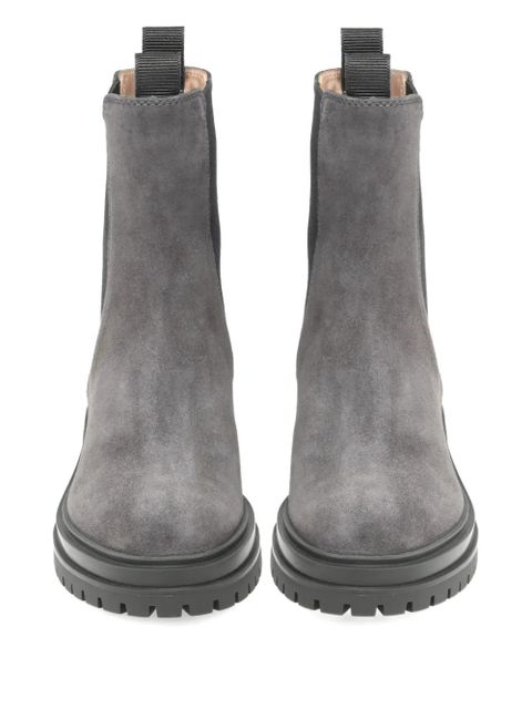 Gianvito Rossi 40mm Chester lug-sole Chelsea boots - Grey