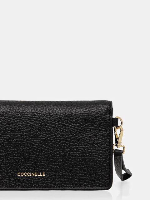 Coccinelle kopertówka skórzana kolor czarny E5 SSL 19 03 01