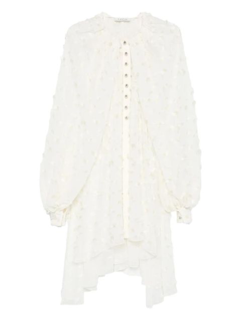 Lanvin button-fastening ruffled blouse - White - zdjęcie produktu nr 1