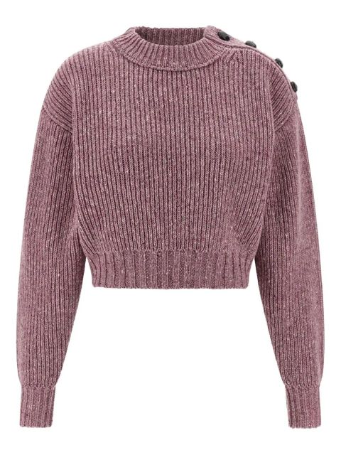 Chloé long-sleeve button-detailed sweater - Pink - zdjęcie produktu nr 1