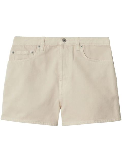 Burberry Equestrian Knight denim shorts - Neutrals - zdjęcie produktu nr 1