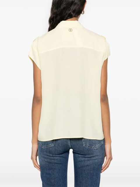 TWINSET cap-sleeved shirt - Yellow