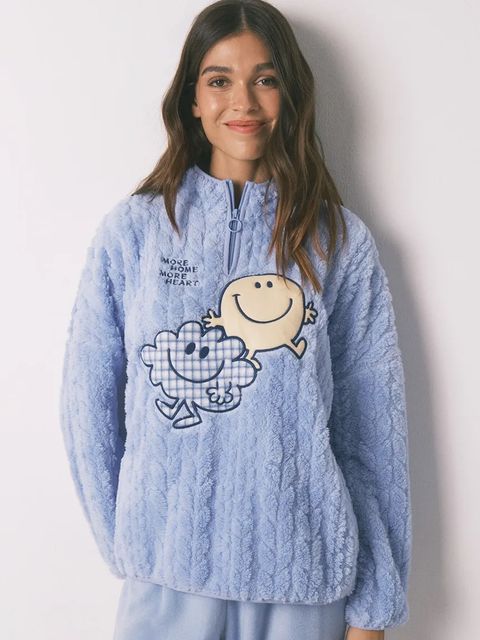 women'secret komplet piżamowy damska kolor niebieski 3132239