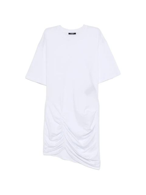 Balmain gathered-detail mini dress - White - zdjęcie produktu nr 1