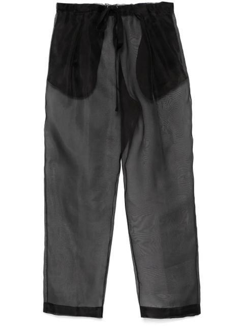KHAITE silk trousers - Black - zdjęcie produktu nr 1