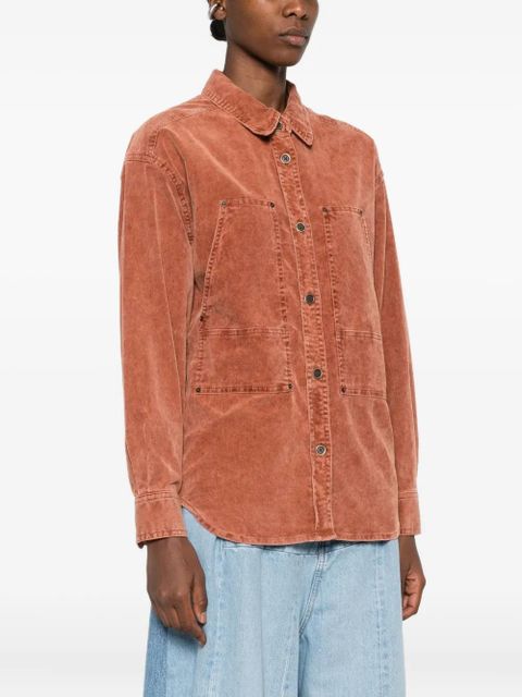 MARANT ÉTOILE Oriana corduroy shirt jacket - Brown