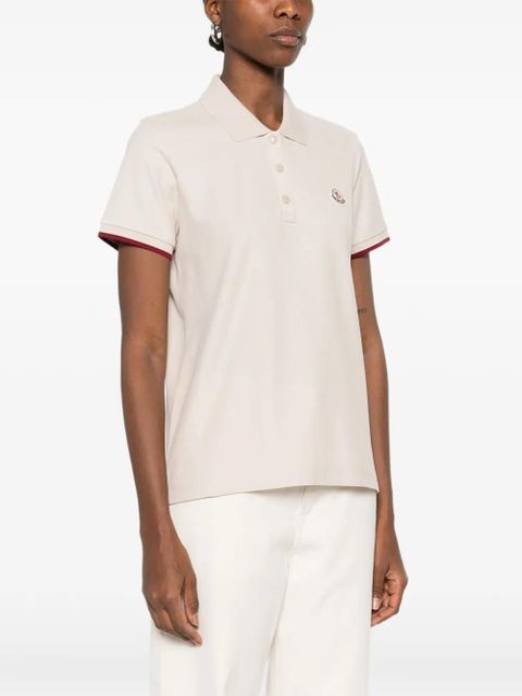 Moncler short-sleeve polo shirt - Neutrals