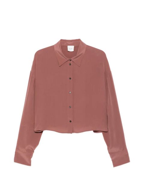 Alysi long-sleeve cropped shirt - Brown - zdjęcie produktu nr 1