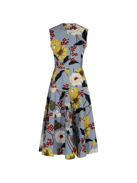 Marni floral sleeveless dress - Blue - zdjęcie produktu nr 1